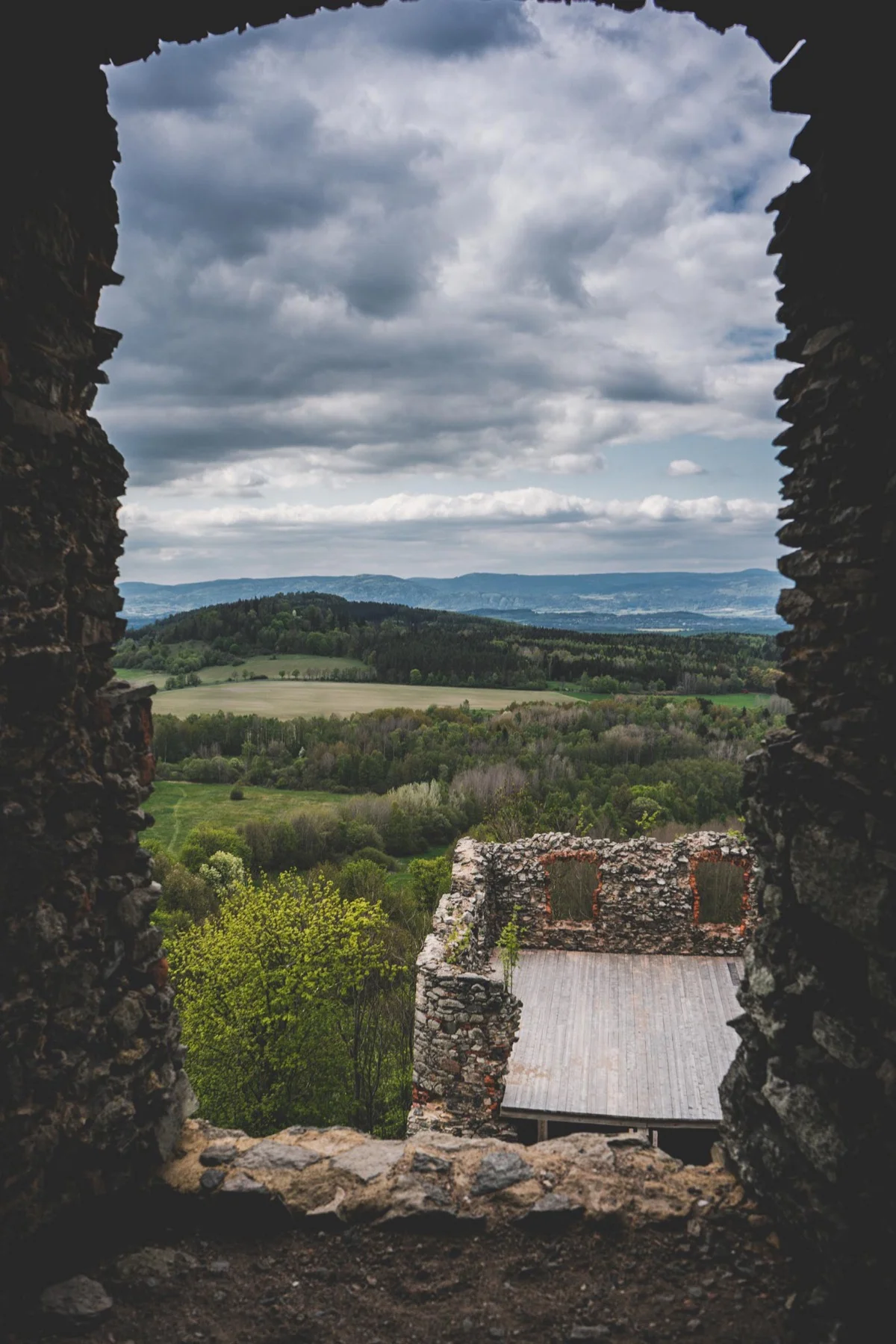 Andělská Hora - západ slunce