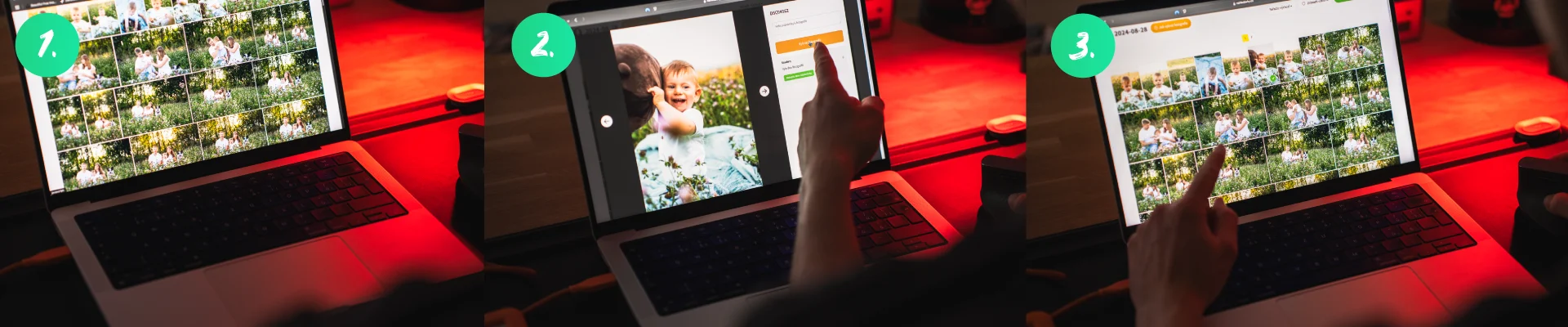 Proces výběru fotek