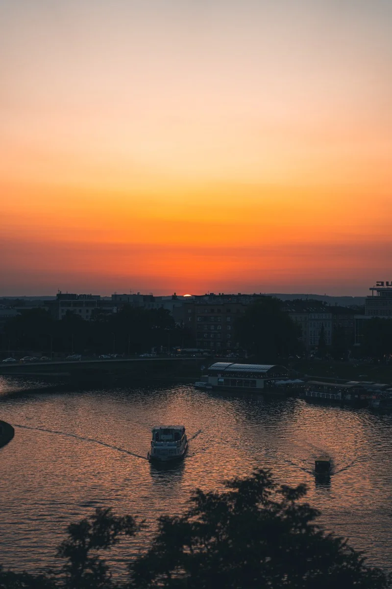 Krakovský hrad - výhled na Vislu